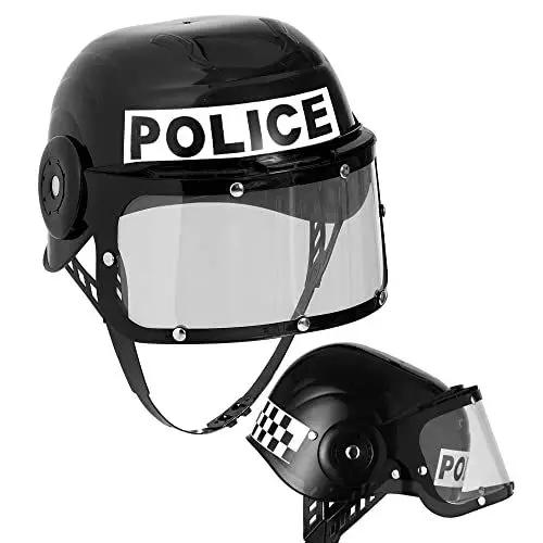 Produktbild: W WIDMANN MILANO Party Fashion -Einsatzhelm mit Visier, Kopfbedeckung, Zubehör, Erwachsenenkostümaccessoire, Polizei, Swat