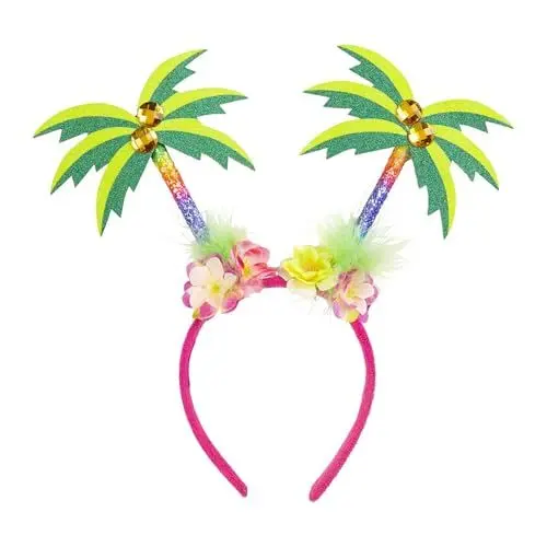 Produktbild: W WIDMANN MILANO Party Fashion 68591 - Haarreif mit Palmen für Erwachsene, Beach, Strand, Hawaii, tropisch, Mottoparty, Karneval