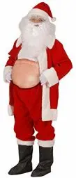 Produktbild: W WIDMANN MILANO Party Fashion 8543G - Aufblasbarer Bauch oder Buckel, Hexe, Buckliger, Weihnachtsmann, Bierbauch, Schwangere, Karneval, Mottoparty, Weihnachten, Halloween