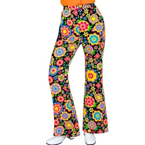Produktbild: W WIDMANN MILANO Party Fashion - 60er Jahre Hose für Damen, Hippie, Reggae, Flower Power, Disco Fever, Schlagermove
