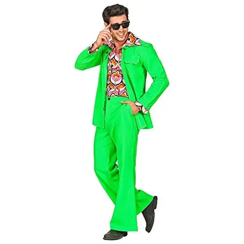 Produktbild: W WIDMANN MILANO Party Fashion - 70er Jahre Disco Style Outfit, Jacke mit Hemd, Hose, Anzug, Faschingskostüme