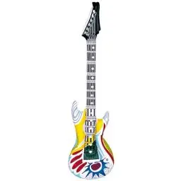 Produktbild: W WIDMANN MILANO Party Fashion - Aufblasbare Gitarre, Länge circa 105 cm, Instrument, Luftgitarre, Mottoparty, Karneval