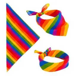 Produktbild: W WIDMANN MILANO Party Fashion - Bandana, 55 x 55 cm, Halstuch, Kopftuch, Mottoparty, Karneval, Kostümzubehör, Accessoires