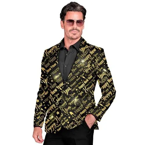 Produktbild: W WIDMANN MILANO Party Fashion - Happy New Year Jackett Herren, Silvester Outfit, Neujahr, Party