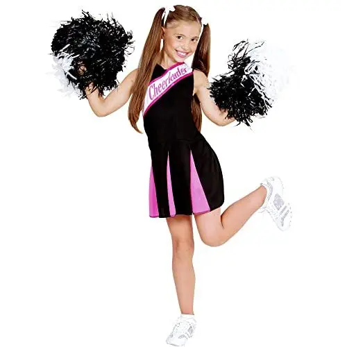 Produktbild: W WIDMANN MILANO Party Fashion - Kinderkostüm Cheerleader, Kleid, American Football, High School, Schuluniform, Motto-Party, Karneval