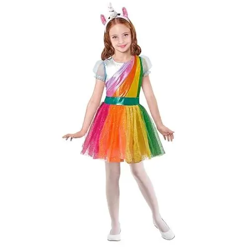Produktbild: W WIDMANN MILANO Party Fashion - Kinderkostüm Einhorn, Kleid, Haarreifen, Tierkostüm, Faschingskostüme