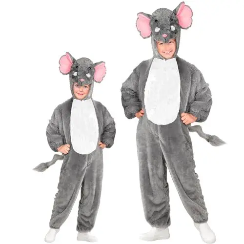 Produktbild: W WIDMANN MILANO Party Fashion - Kinderkostüm Elefant, Plüsch Overall, Tierkostüm, Faschingskostüme