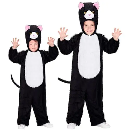 Produktbild: W WIDMANN MILANO Party Fashion - Kinderkostüm Katze Funny, Plüsch Overall, Tierkostüm, Kater, Faschingskostüme