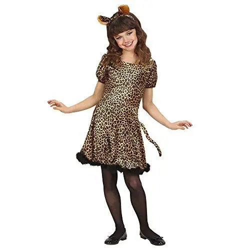 Produktbild: W WIDMANN MILANO Party Fashion - Kinderkostüm Leopard, Kleid mit Schwanz, Haarreif, Tierkostüm, Katze