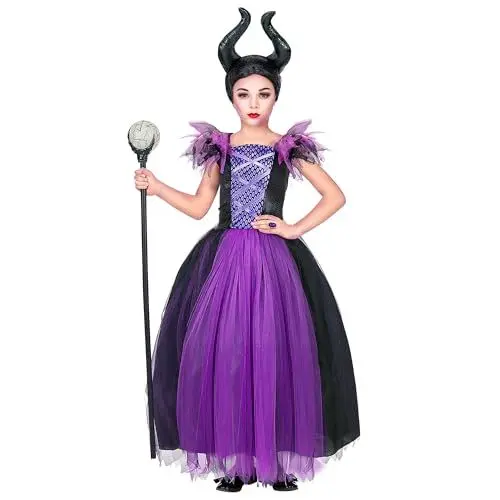 Produktbild: W WIDMANN MILANO Party Fashion - Kinderkostüm Malefizia, Kleid, Böse Fee, Märchen, Halloween