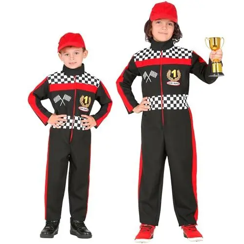Produktbild: W WIDMANN MILANO Party Fashion - Kinderkostüm Rennfahrer, Overall, Sportler, Beruf, Faschingskostüme