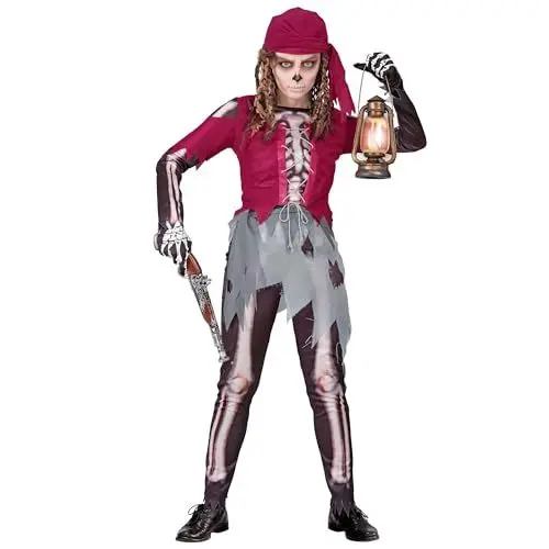 Produktbild: W WIDMANN MILANO Party Fashion - Kinderkostüm Skelett Pirat, Seeräuber, Captain, Halloween Verkleidung