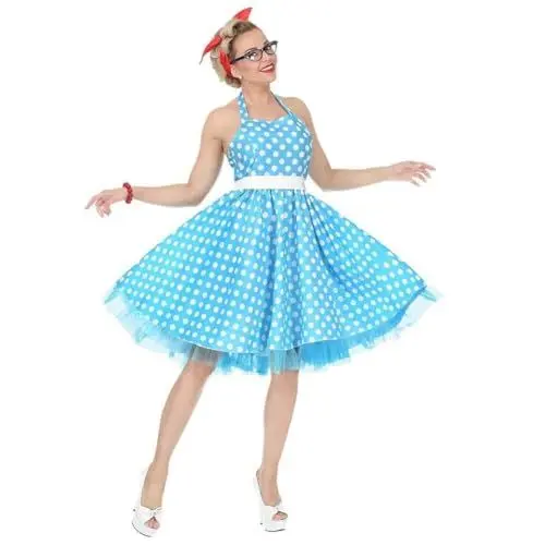 Produktbild: W WIDMANN MILANO Party Fashion - Kostüm 50er Jahre Mode, Kleid mit Petticoat und Gürtel, Rock´n´Roll, Karneval, Mottoparty