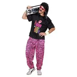 Produktbild: W WIDMANN MILANO Party Fashion - Kostüm 80er Jahre Outfit, T-Shirt und weite Hose, Faschingskostüme
