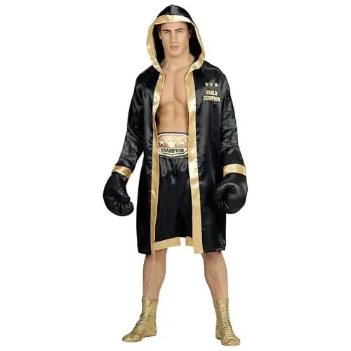 Produktbild: W WIDMANN MILANO Party Fashion - Kostüm Boxer World Champion, Boxermantel mit Kapuze, Sportler, Kickboxer