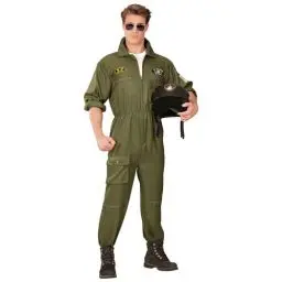 Produktbild: W WIDMANN MILANO Party Fashion - Kostüm Kampfjetpilot, Overall, Pilotenanzug, Uniform, Faschingskostüme