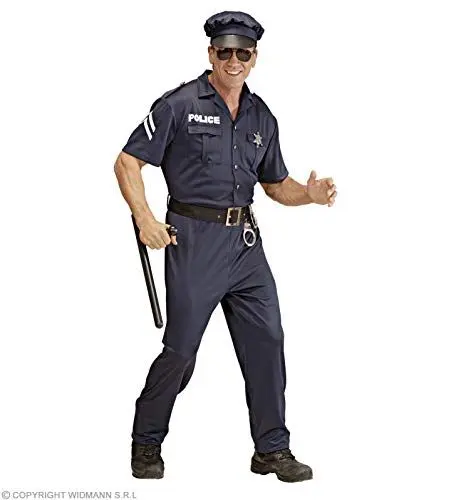 Produktbild: W WIDMANN MILANO Party Fashion - Kostüm Polizist, Uniform, Officer, Polizei Kostüm, Wachtmeister, Faschingskostüme