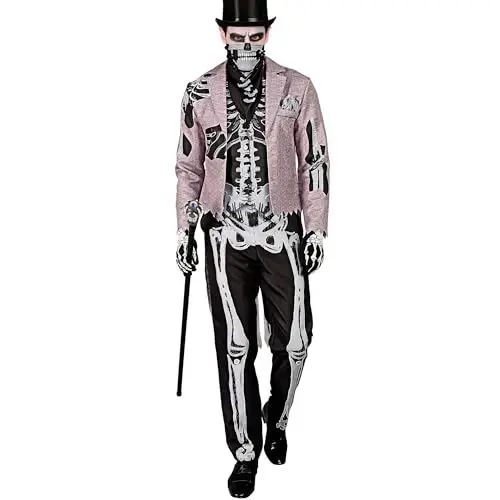 Produktbild: W WIDMANN MILANO Party Fashion - Kostüm Skelett Bräutigam mit Frack, Knochenmann, Untoter, Verkleidung für Halloween