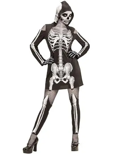 Produktbild: W WIDMANN MILANO Party Fashion - Kostüm Skelett, Kleid, Day of the Dead, Halloween, Faschingskostüme