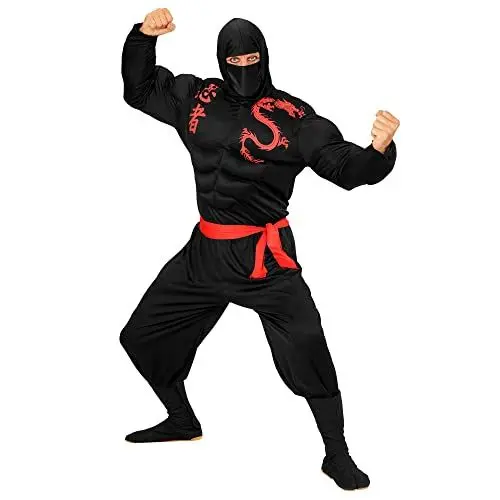 Produktbild: W WIDMANN MILANO Party Fashion - Kostüm muskulöser Ninja, Muskelshirt, japanischer Krieger, Kämpfer, Faschingskostüme