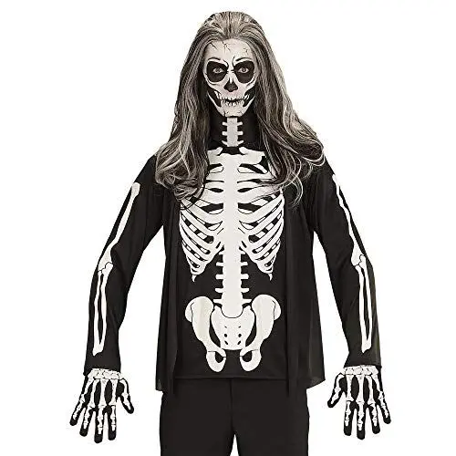 Produktbild: W WIDMANN MILANO Party Fashion - Kostümshirt Skelett, Oberteil, Knochengerüst, Sensenmann, Halloween