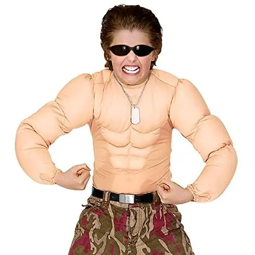 Produktbild: W WIDMANN MILANO Party Fashion - Muskelshirt für Kinder, Sixpack, Soldat, Superheld, Bodybuilder, Faschingskostüme