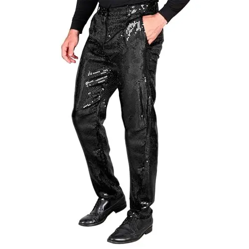 Produktbild: W WIDMANN MILANO Party Fashion - Party Fashion Paillettenhose für Herren, Disco Fever, Schlagermove, Herrenhose