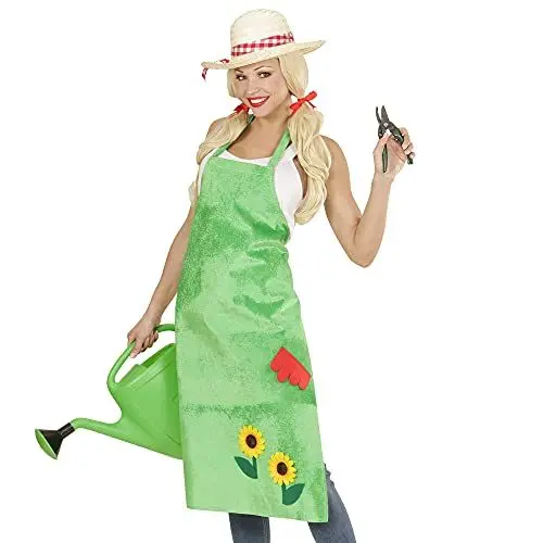 Produktbild: W WIDMANN MILANO Party Fashion - Schürze Gärtner/in mit Sonnenblumen, grün, Garten-Zwerg, Motto-Party, Karneval