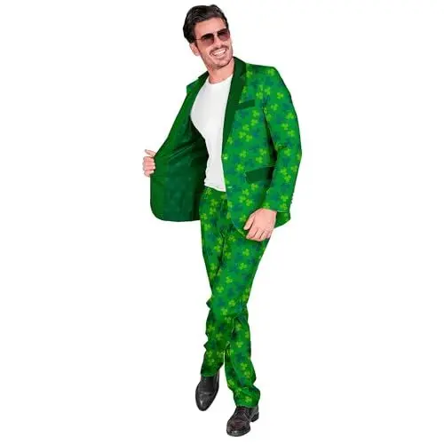 Produktbild: W WIDMANN MILANO Party Fashion - St. Patricks Day Anzug Herren, Jackett und Hose, Irland, Kleeblatt