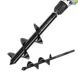 Produktbild: WORKPRO Gartenbohrer Erdbohrer für Bohrmaschine Garten Schnecken Spiralbohrer Schnurlos Handbohrer Grabungswerkzeug zum Pflanzen und Bohren(8 x 30 cm & 4 x 22 cm) 2 Stück