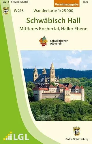 Produktbild: W213 Schwäbisch Hall - Mittleres Kochertal, Haller Ebene: Wanderkarte 1:25.000 (Wanderkarten 1:25 000)