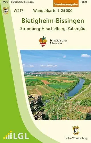 Produktbild: W217 Bietigheim-Bissingen - Stromberg-Heuchelberg, Zabergäu: Wanderkarte 1:25.000 (Wanderkarten 1:25 000)