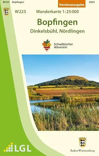 Produktbild: W223 Bopfingen - Dinkelsbühl, Nördlingen: Wanderkarte 1:25.000 (Wanderkarten 1:25 000)