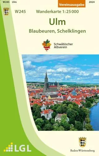 Produktbild: W245 Ulm - Blaubeuren, Schelklingen: Wanderkarte 1:25.000 (Wanderkarten 1:25 000)
