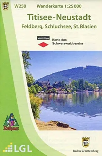 Produktbild: W258 Wanderkarte 1:25 000 Titisee-Neustadt: Feldberg, Schluchsee, St. Blasien
