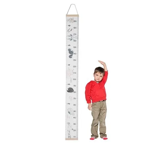 Produktbild: Wachstumsdiagramm für, Baby-Wachstumsdiagramm zum Aufhängen der Höhe messen Wandlineal Wand-Höhendiagramm für Baby Mädchen Kleinkind Schlafzimmer(1, Blau)