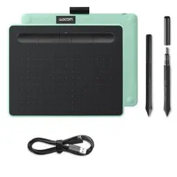 Produktbild: Wacom Intuos S Bluetooth Grafiktablett 2540 lpi 152 x 95 mm USB/Bluetooth Green,Black - Grafiktabletts (Wired & Wireless, 2540 lpi, 152 x 95 mm, USB/Bluetooth, 7 mm, Pen)