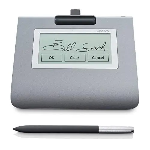 Produktbild: Wacom Signature Set m. 4,5 Zoll LCD STU-430 Pad & sign pro PDF for Windows. Elektronische Unterschriften in Echtzeit erfassen m. dem kabel- u. batterielosen Stift u. der Software sign pro PDF