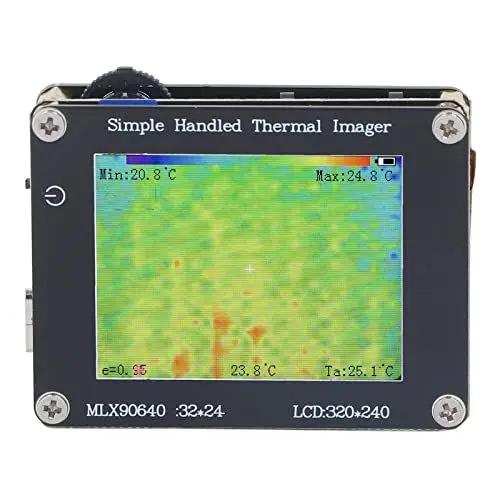 Produktbild: Wärmebildkamera, IR-Infrarotkamera mit Einer Auflösung von 240x320 und 2-Zoll-Digitalanzeige -40 ° F ~ 572 ° F 8 Hz Wiederaufladbare Tragbare Wärmebildkamera Für die Hausinspektion