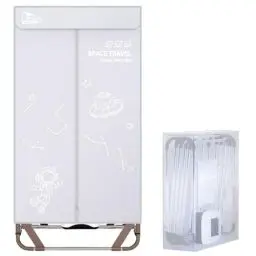 Produktbild: Wäschetrockner Elektrisch Tragbar, Uten Kleiderschrank Trockenmaschine, Keine Installation erforderlich, 140cm, 1500W, Grau
