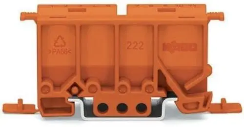 Produktbild: WAGO 222-500 Befestigungsadapter 2-5 pol orange