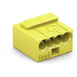 Produktbild: WAGO Verbindungsklemmen 243-504 | 4 Leiter, bis 0,8 mm, 100 Stück, MICRO Verbindungsdosenklemme für eindrähtige Leiter, bestätigte Anwendungssicherheit, kleinstmögliche Bauform