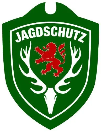 Produktbild: Waidmannsbruecke Unisex – Erwachsene Jagdschutz Hessen Autoschild, Grün, One Size
