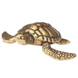 Produktbild: Messing Feng Shui Statue Schildkröte Statue Reichtum Figur Gold Schreibtisch Home Indoor Outdoor Dekorative Sammler Briefbeschwerer