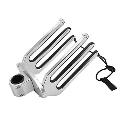 Produktbild: Wakeboard-Rack, Wakeboard-Tower-Rack, Surf-Rack aus CNC-gebürstetem Aluminium, Verstellbares Yacht-Zubehör für Boote (Anwendbar für Rohrdurchmesser: 48 mm–53 mm)