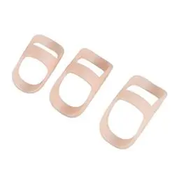 Produktbild: Wakects 3 Stücke Fingerschutz Ovale Fingerschiene Kunststoff wasserdicht Mallet-Finger Splint für Schlegelfinge, Arthritis Finger Nr. 8 9 10 (6.2-6.8 cm