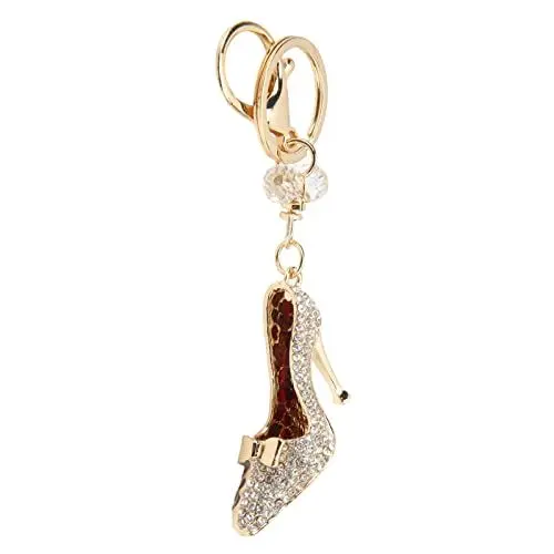 Produktbild: Wakects Frauen Schlüsselanhänger Kreativer High Heel Schlüsselanhänger Kristall Legierung Anhänger Bling Bling Schlüsselanhänger Frauen (Rot)