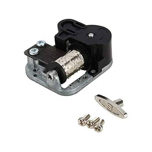 Produktbild: Wakects Spieluhr für Elise, spieluhr Werk, Aufziehmusikalische Legierung + Kunststoff-Handkurbel Spieluhrwerk Ersatzzubehör Mechanismus Uhrwerk für Spieluhr 45 X 50 X 20 mm