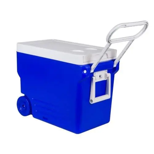 Produktbild: Wakects Tragbare Isolierbox, 32L Tragbare Kühlbox, Rollkühler, Eistruhe, Camping, Picknick Im Freien, Tragbare Wärmeisolationsbox, für Auto, Camping, Urlaub, Angeln, Freizeit, Outdoor