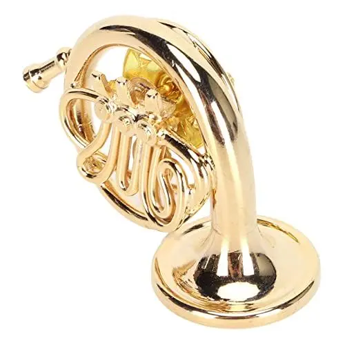 Produktbild: Waldhorn Brosche , Schmuck , Musikinstrument Brosche , tragbar , simuliert , exquisit für Musikliebhaber für Party
